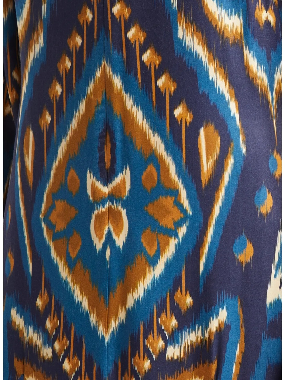 FARM Rio Pineapple Ikat Blue Maxi Dress NWT Long Sleeve Viscose - Picture 5 of 9